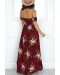 Inside Job Maxi Dress Burgundy Floral
